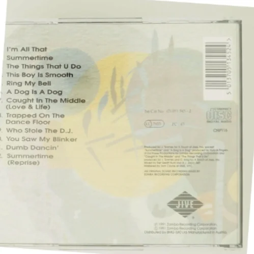 DJ Jazzy Jeff & The Fresh Prince - Homebase CD fra Zomba Recording Corporation