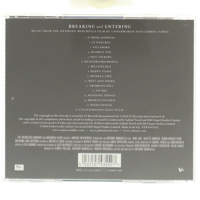 Breaking and entering fra V2 Records