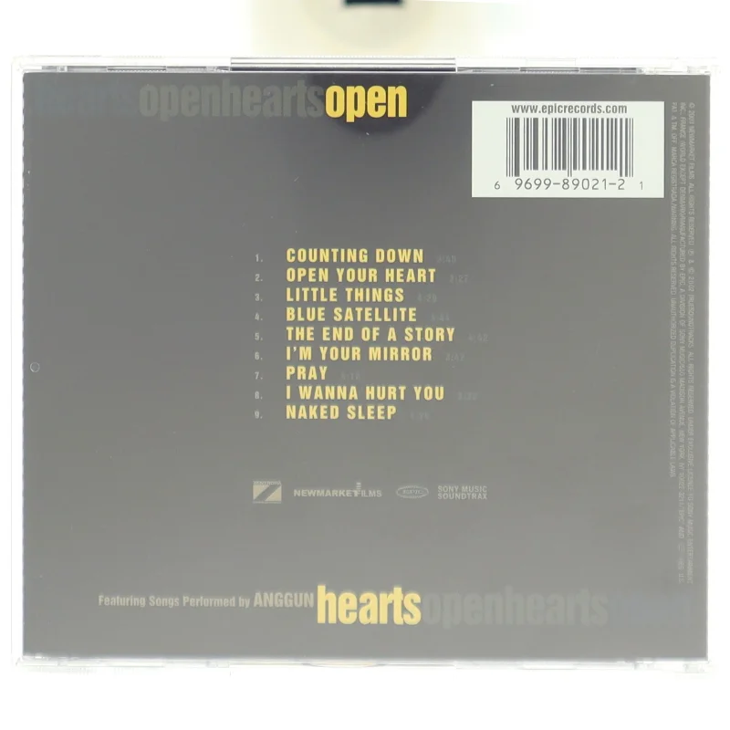 CD album fra Epic/Sony Music Soundtrack