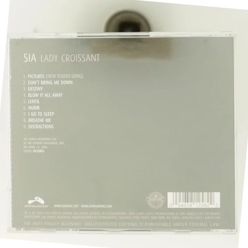 Sia - Lady Croissant CD