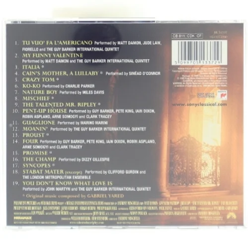 The Talented Mr. Ripley Soundtrack CD fra Sony Music