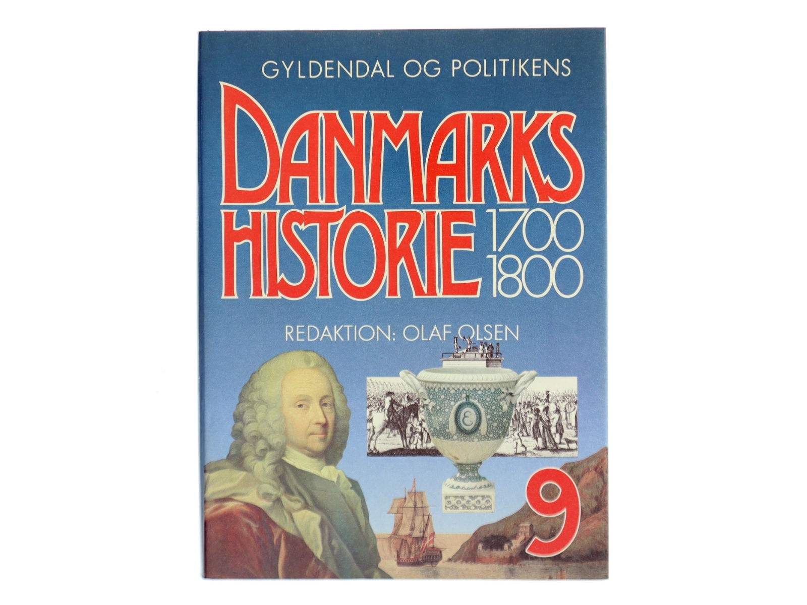 Danmarks Historie 1700-1800 bog fra Gyldendal og Politikens