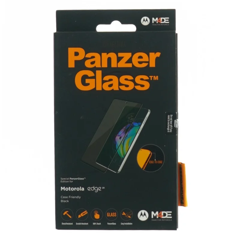Beskyttelsesglas til motorola edge 20 fra Panzer Glass (str. 17 x 11 cm)