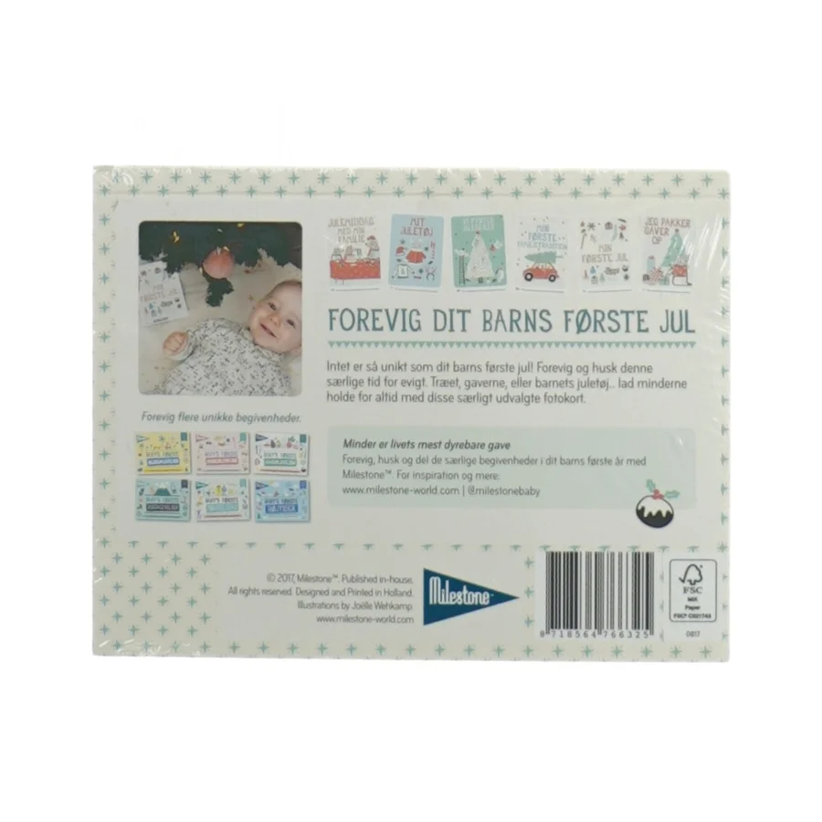 Babys første jul fotokort fra Milestone (str. 15 x 11 cm)