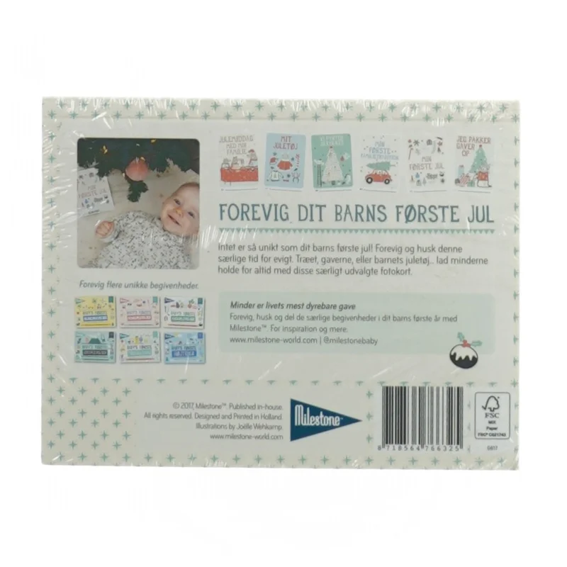Babys første jul fotokort fra Milestone (str. 15 x 11 cm)