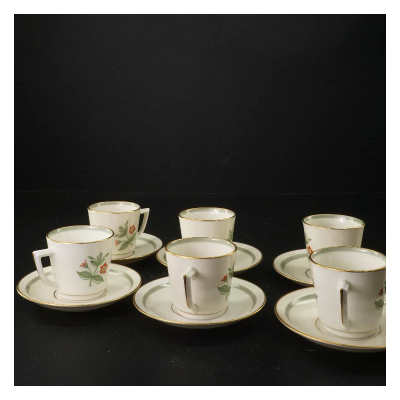 Kaffekopper med underkopper fra Royal Copenhagen