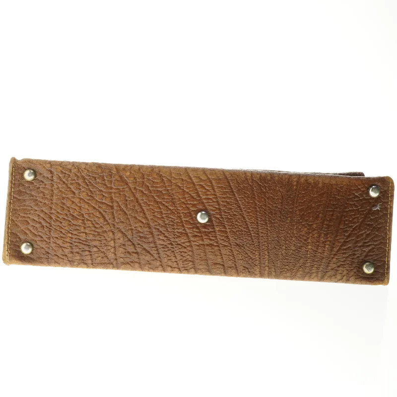 Læder taske (str. 48 x 37 cm)