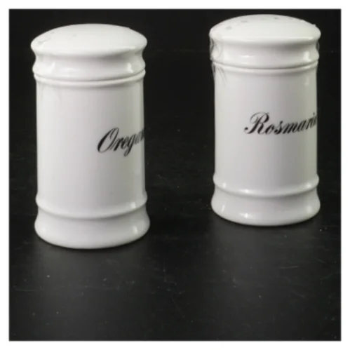 Krydderikrukker i porcelæn fra Royal Copenhagen (str. 10 x 6 cm)