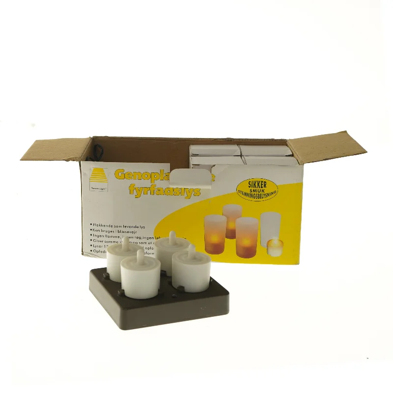 Genopladelige fyrfadslys