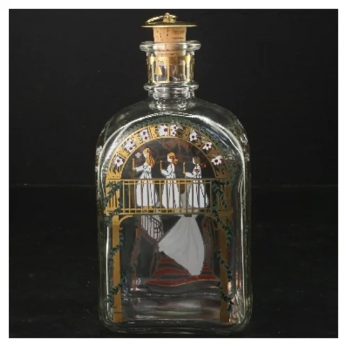 Holmegaard juleflaske fra 2001 (str. 20x10x7,5 cm)