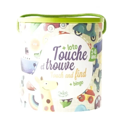 Touche et trouve spil til børn fra Vilac (str. Ø 14,5x16 cm)