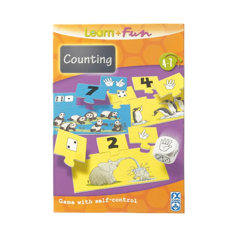 Lær og sjov tællespil for børn fra FX Schmid (str. 3x27x19 cm)