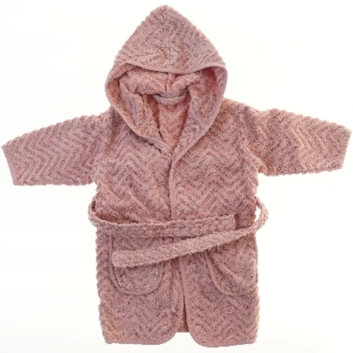 Lyserød børnebadekåbe med hætte fra Filibabba (str. 92)