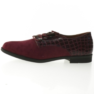 Vinrøde sko med krokodillemønster fra Chink-Me (str. 42 )