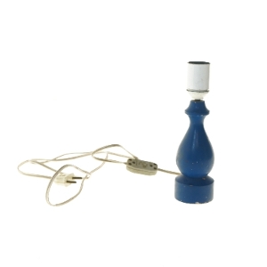 Blå bordlampe (str. 23 cm)