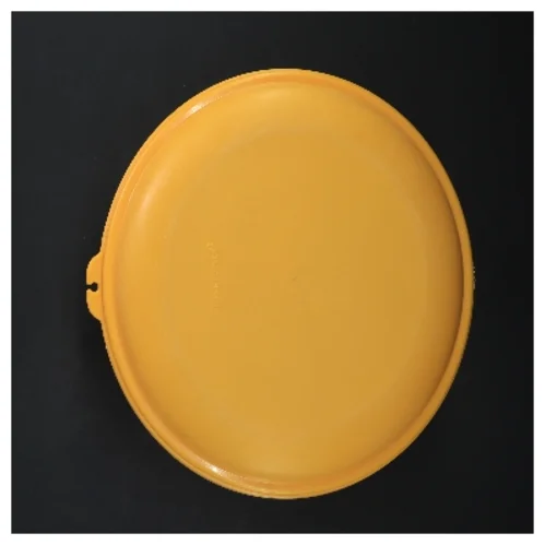 Rund plastbeholder med låg fra Tupperware (str. Ø 20 cm, 14 cm)