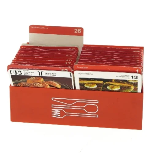 Opskriftkort i boks (str. 22x14,5 cm) (Bog)