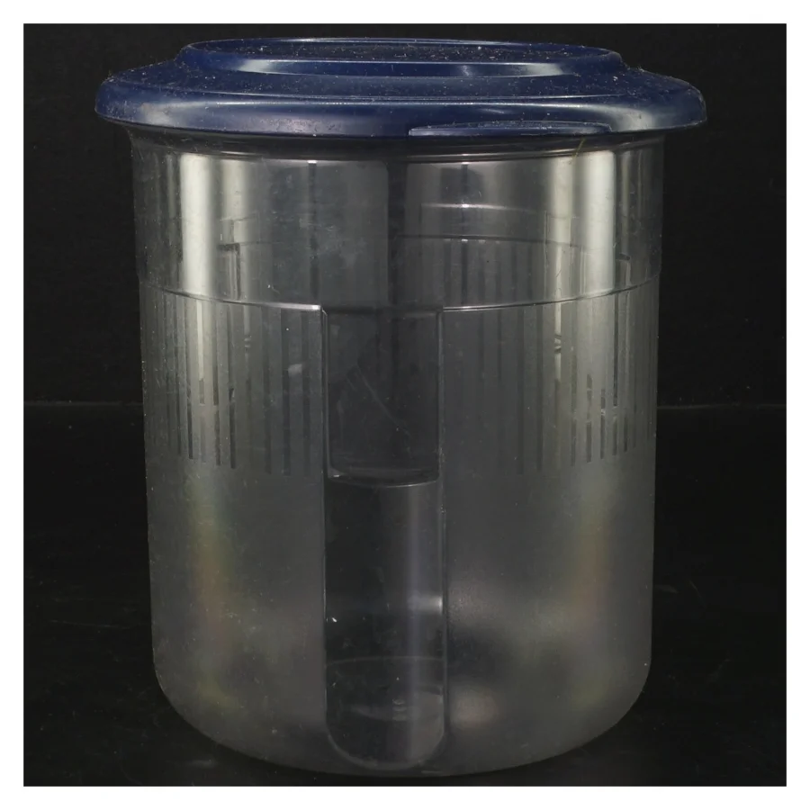 Plastikbøtte med låg fra Tupperware (str. 16 cm)