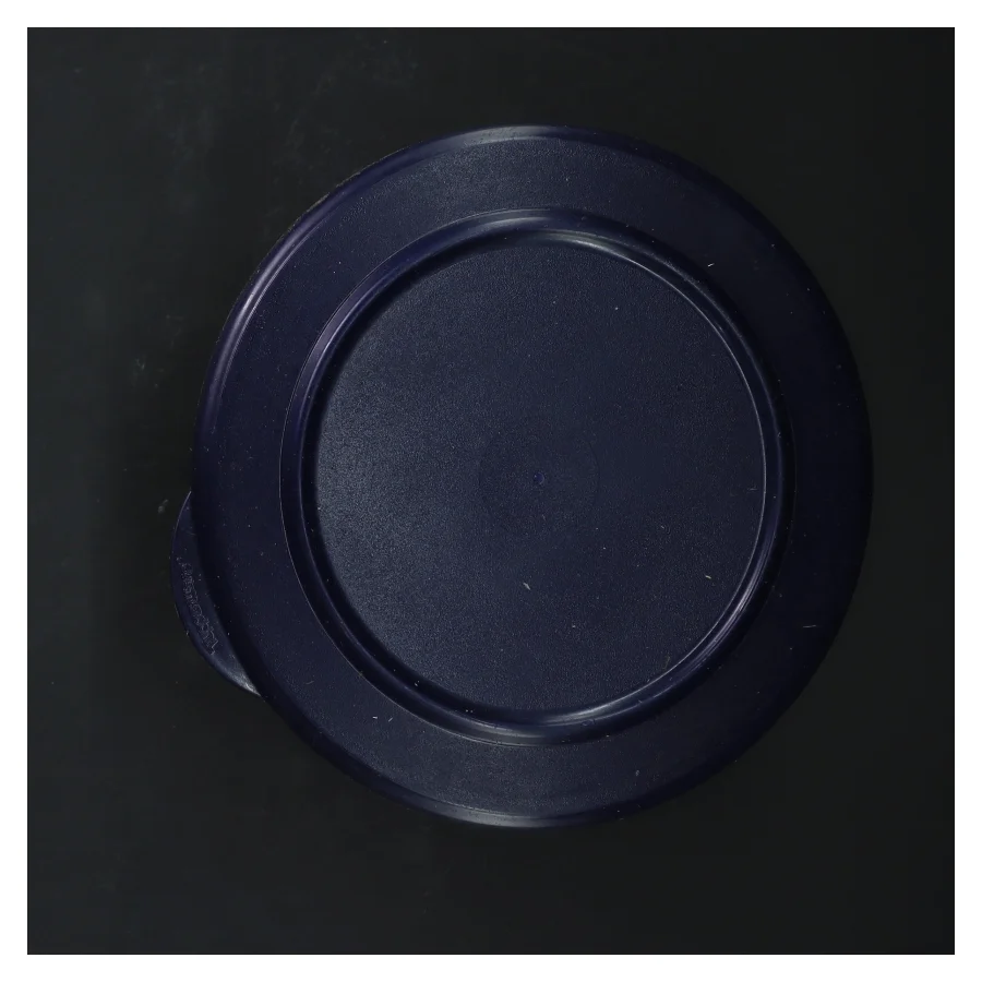 Plastikbøtte med låg fra Tupperware (str. 16 cm)