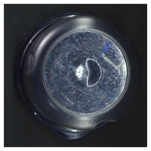 Plastikbøtte med låg fra Tupperware (str. 16 cm)