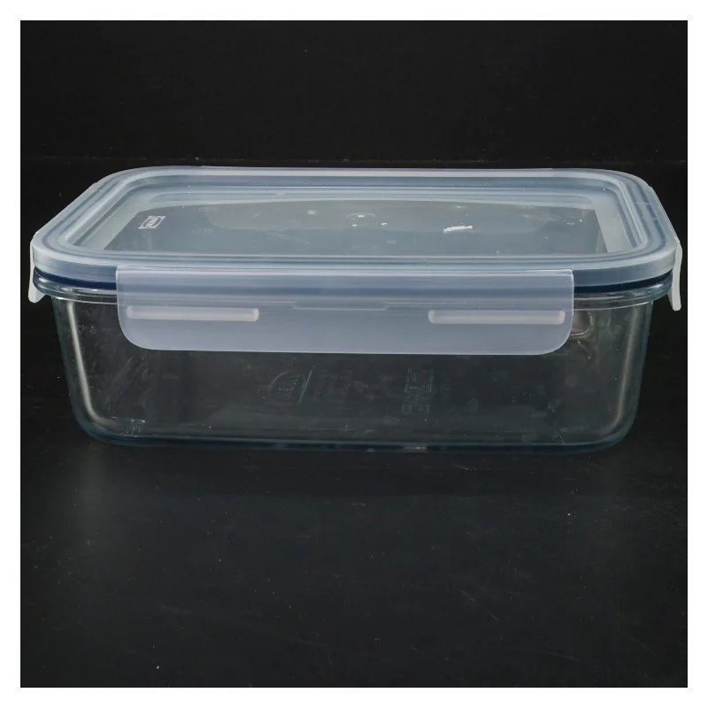 Glasfødevarebeholder med låg fra LiteraX (str. 15x21 cm)