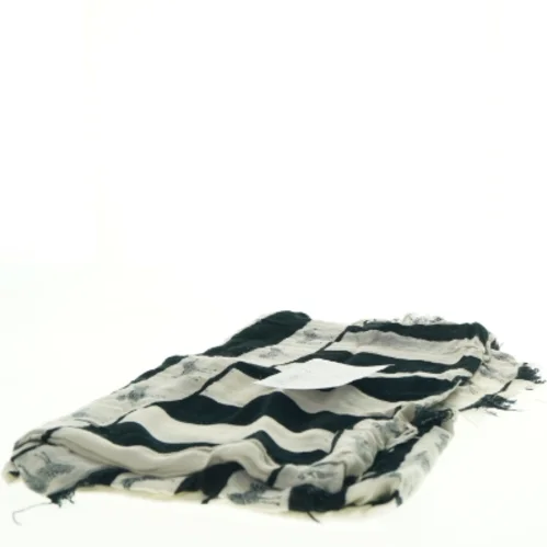 Sort-hvid bomuldssjal fra Zara med zebra mønster (str. 1 x 2 m)