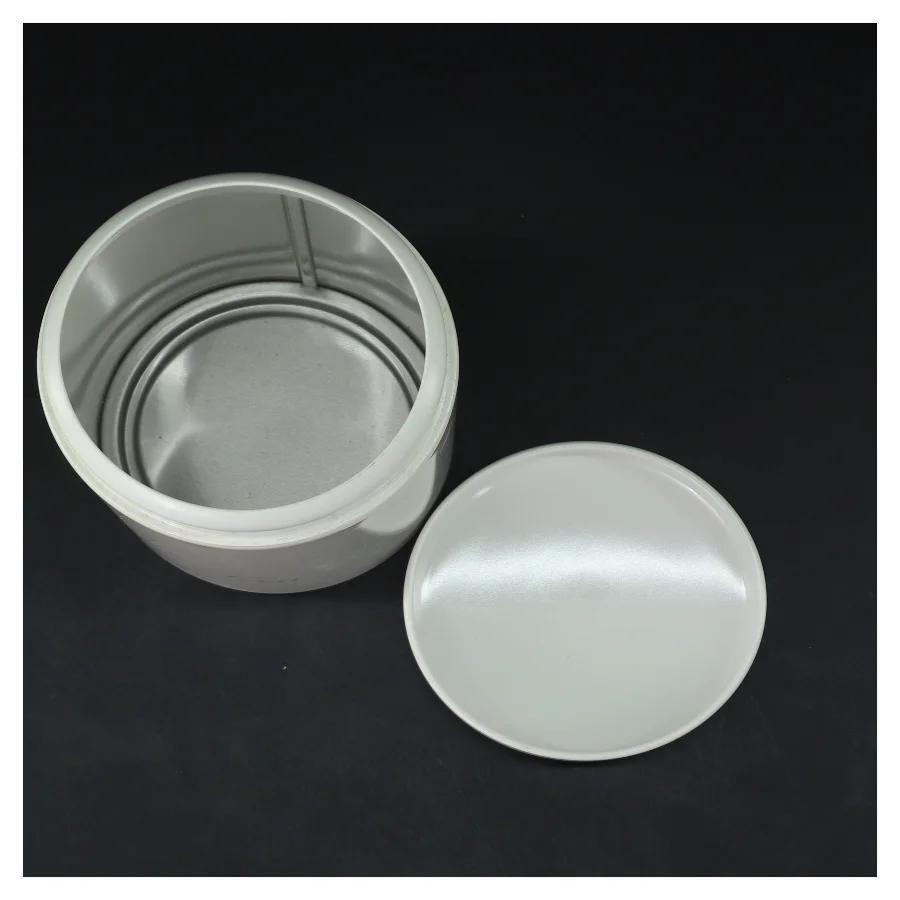 Hvid te dåse (str. Ø 10 cm højde 17,5 cm)