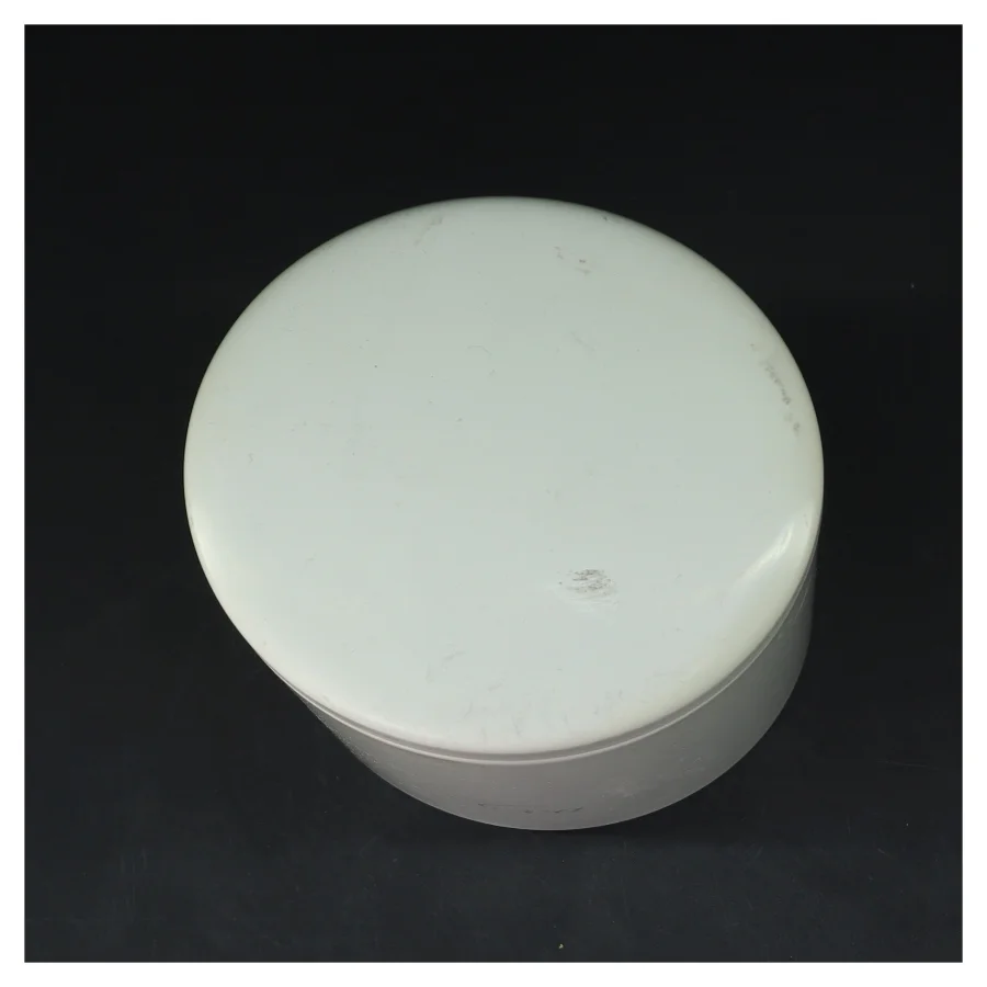 Hvid te dåse (str. Ø 10 cm højde 17,5 cm)