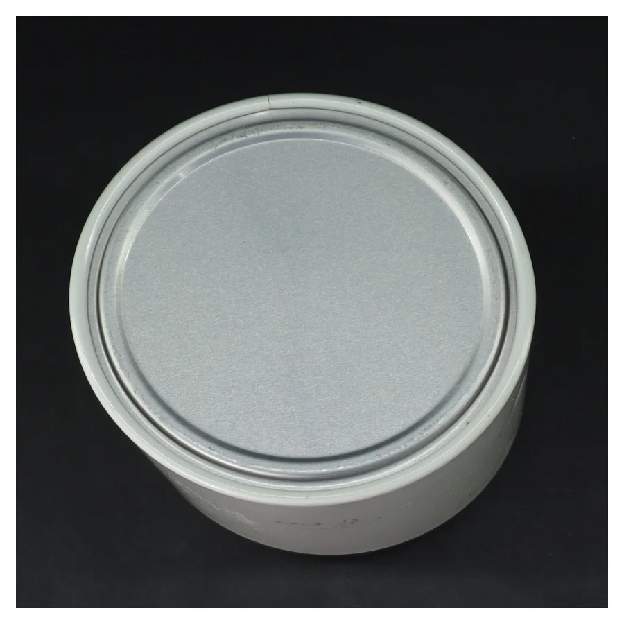 Hvid te dåse (str. Ø 10 cm højde 17,5 cm)