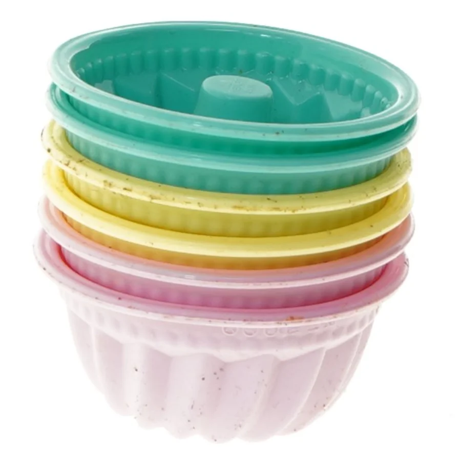 Kagemodeller / muffinforme sæt i plast (str. 6 stk Ø 8 cm)