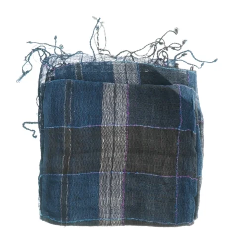 Mørkeblåt bomuldstørklæde (str. 50 x 2 m)