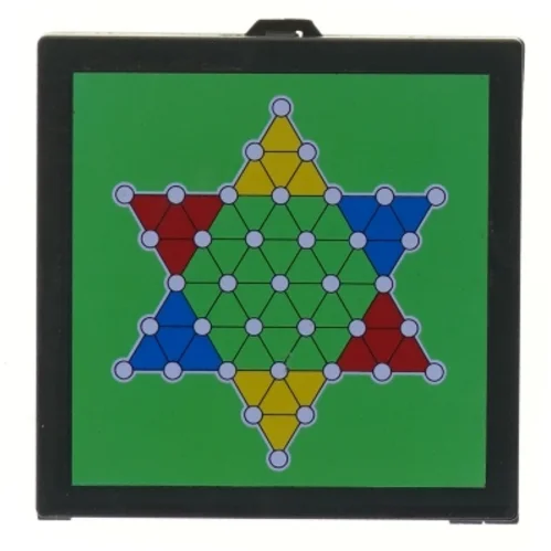Rejsespil: Backgammon, Ludo, og Kinesisk skak (str. 15x15 cm)