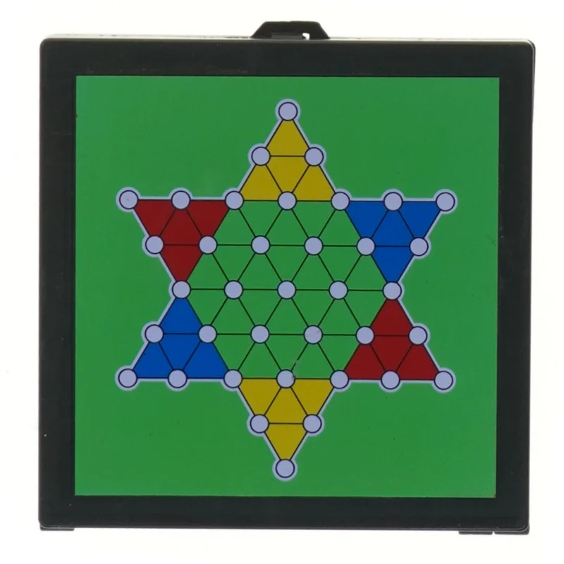 Rejsespil: Backgammon, Ludo, og Kinesisk skak (str. 15x15 cm)