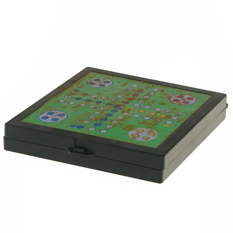 Rejsespil: Backgammon, Ludo, og Kinesisk skak (str. 15x15 cm)