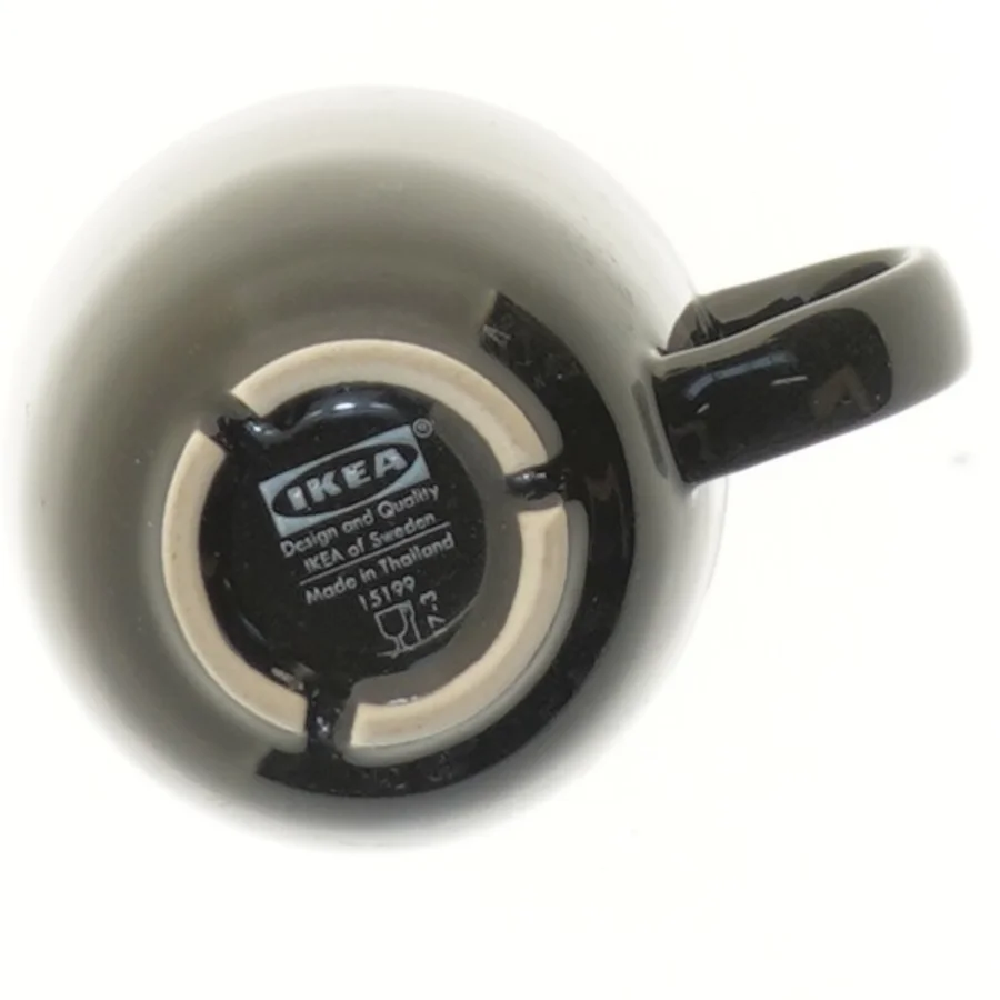 Sort kaffekrus fra Ikea fra Ikea (str. 9,5 cm)