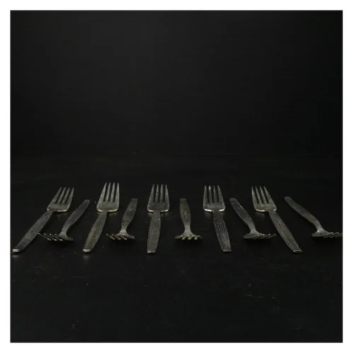 Sæt af rustfrit stål gafler