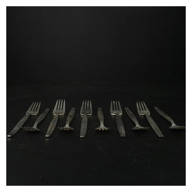 Sæt af rustfrit stål gafler