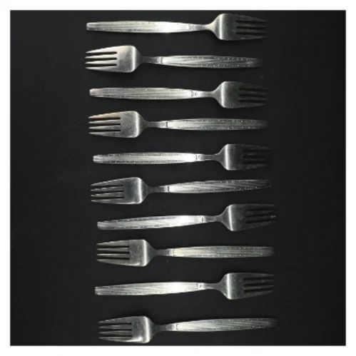 Sæt af rustfrit stål gafler