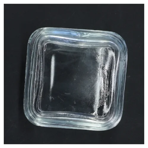 Glas kvadratisk skål (str. 9x9x5 cm)