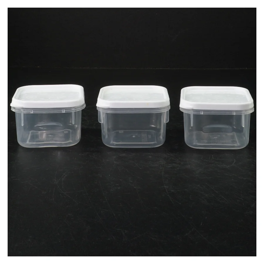 Plastik opbevaringsbokse (str. 200 ml)