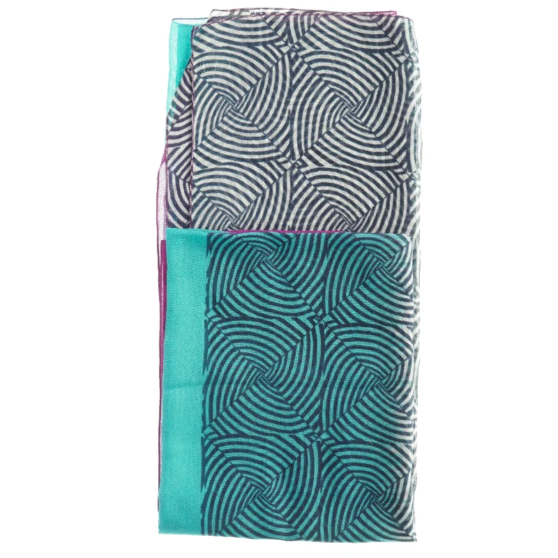 Mønstret polyester tørklæder (str. 1 x 2 m)