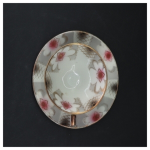 Tekop med underkop og tallerken fra Bavaria (str. Ø. 19,5 cm. og 15 cm)