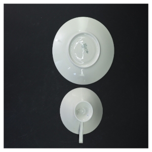 Tekop med underkop og tallerken fra Bavaria (str. Ø. 19,5 cm. og 15 cm)