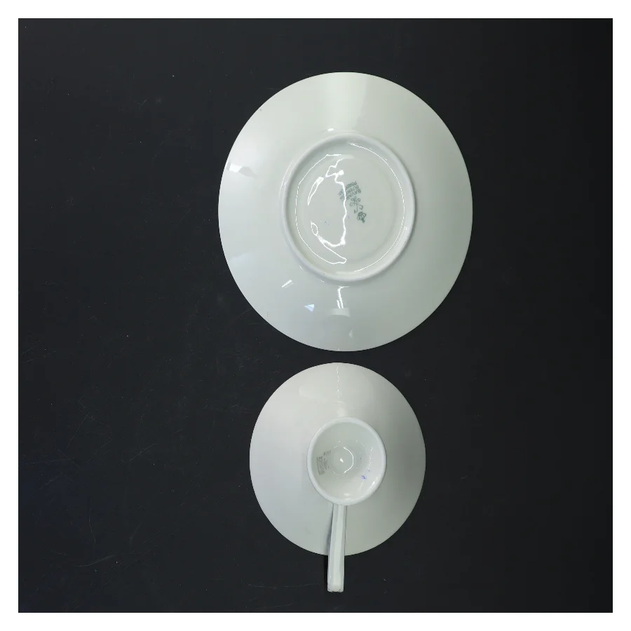 Tekop med underkop og tallerken fra Bavaria (str. Ø. 19,5 cm. og 15 cm)