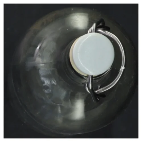 Glasflaske med patentlåg fra IKEA (str. 29x9 cm)