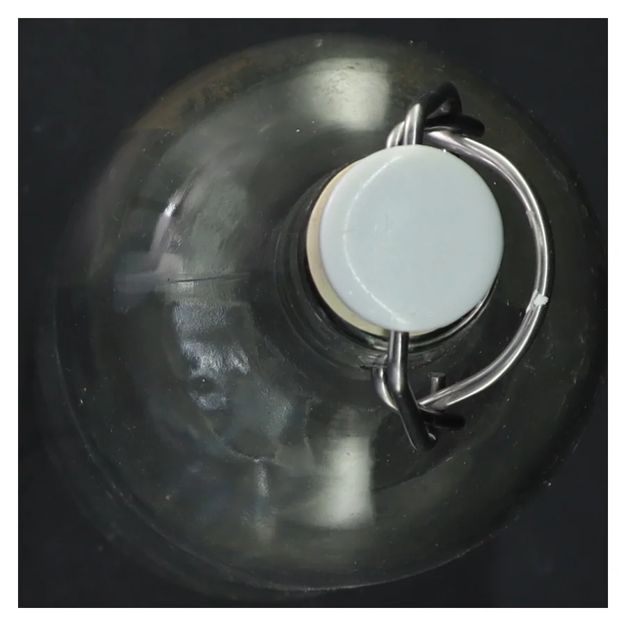 Glasflaske med patentlåg fra IKEA (str. 29x9 cm)