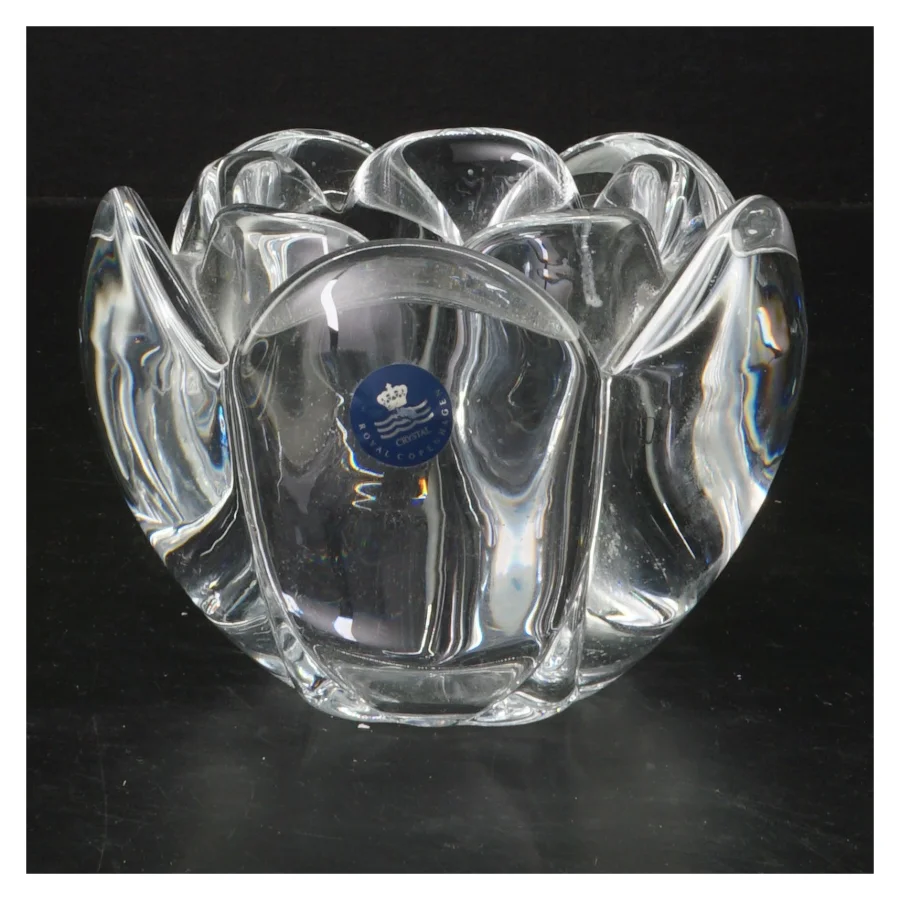 Fyrfads lysestage fra Royal Copenhagen  (str. 12,5 cm)