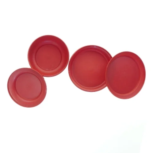Plastik opbevaringsskåle med låg fra Tupperware (str. Ø 18 og 16 cm)