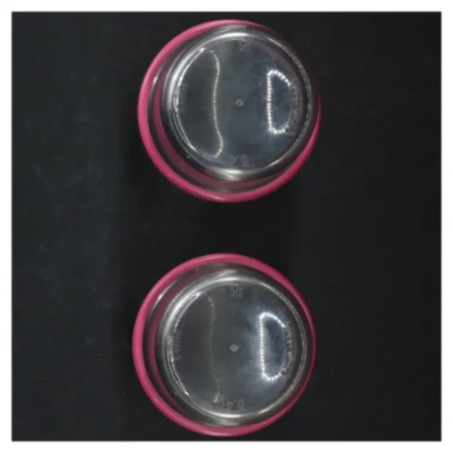 Drikkeglas 4,5 dl fra Tupperware (str. H 12 cm, ø 7,5 cm)