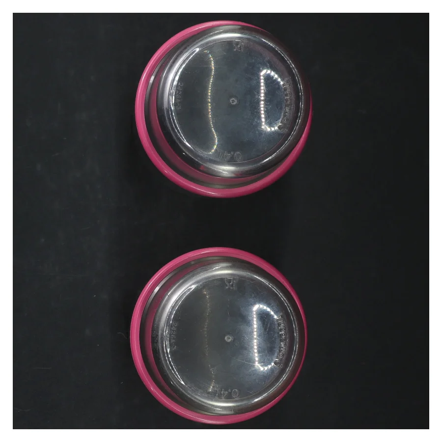 Drikkeglas 4,5 dl fra Tupperware (str. H 12 cm, ø 7,5 cm)